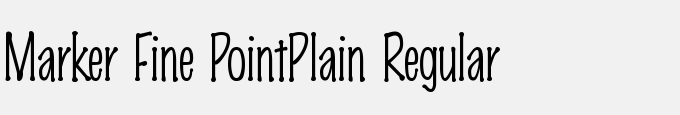 Marker Fine Point-Plain Regular